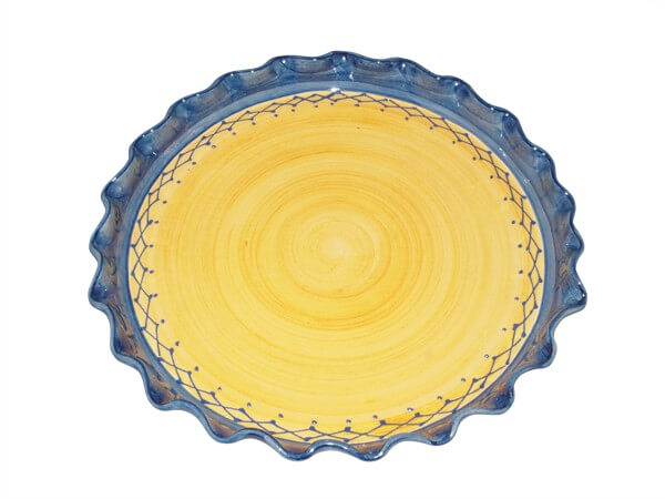 moule-a-tarte-poly-jaune-bleu-terre-provence-vaisselle-provencale-saint-remy-de-provence