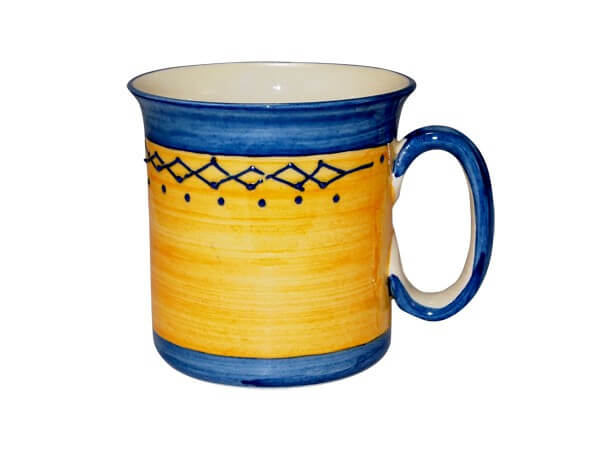 mug-poly-jaune-bleu-terre-provence-vaisselle-provencale-saint-remy-de-provence