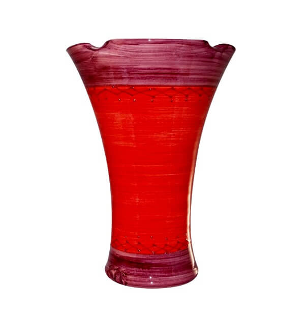 vase-glaieul-poly-rouge-violet-terre-de-france-saint-remy-de-provence